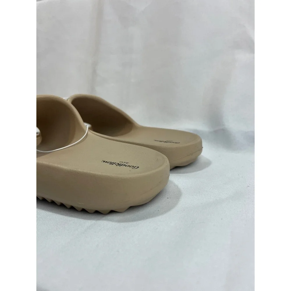 Goodfellow & Co Mens Tan‎ Beige Foam Slide Sandals Size 8 NEW